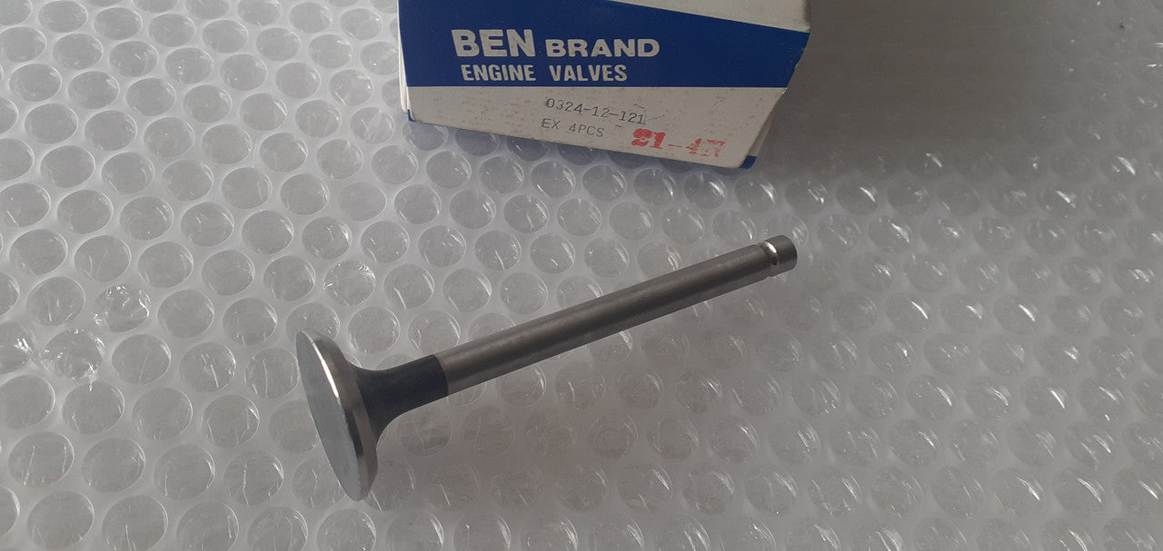 4x Exhaust Valve fits Mazda TC UC E3 E5 31x8x103.5 0324-12-121 View Front