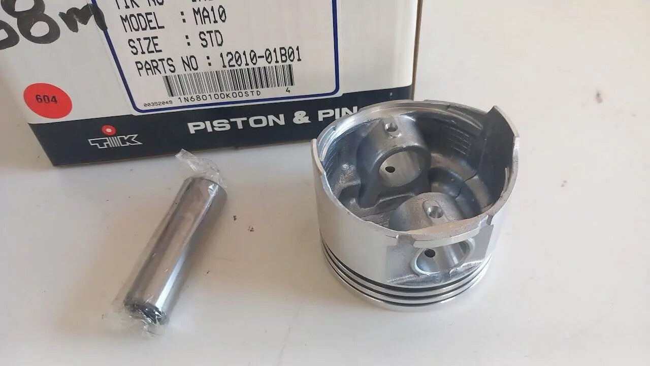 4x Piston fits Nissan MA10 engine 68mm Bore STD 12010-01B01 View Rear