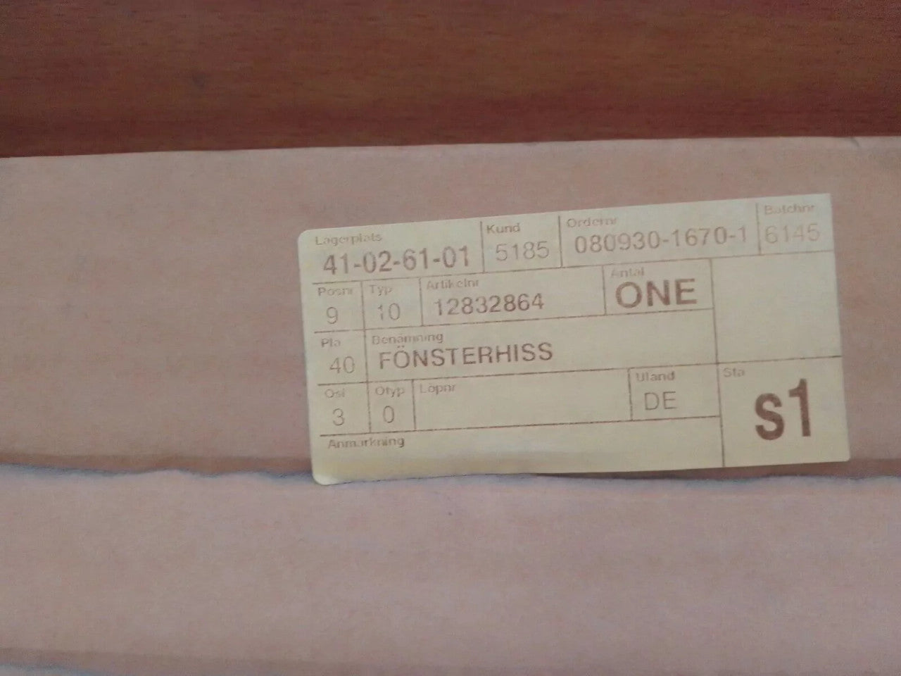 Window Regulator Rear Right fits Saab 9-3 9440 Convertible 12832864 Genuine View Rear