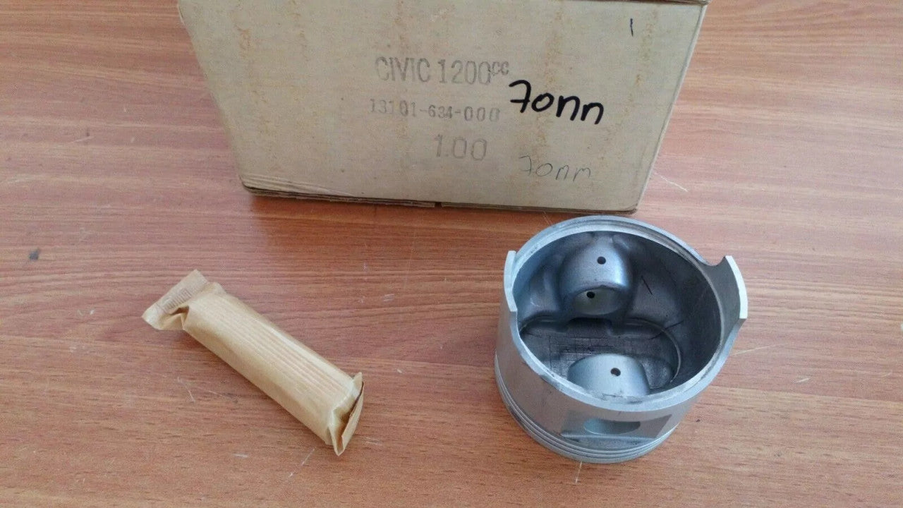 4x Piston fits Honda Civic 1200 EB1 +0.50mm Oversize 70.50mm Bore 13101-634-000/50 View Rear