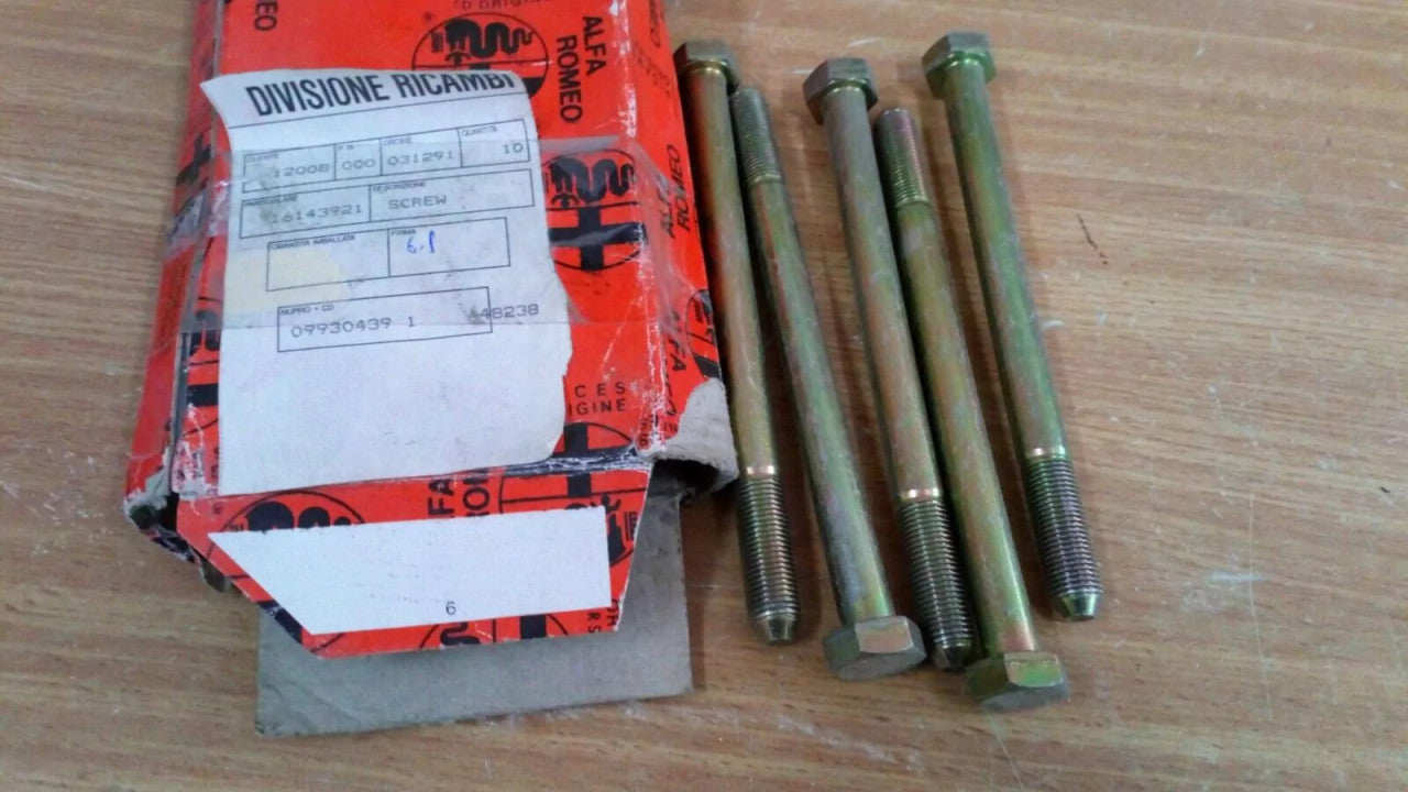 1x Screw Bolt Front Suspension fits Alfa Romeo 33 16143921 Genuine View Front