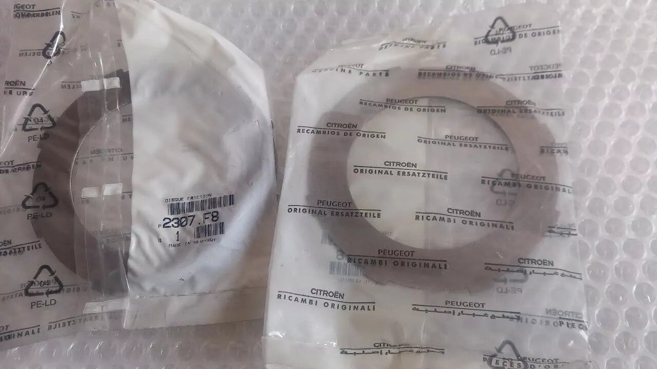 1x Automatic Transmission Friction Disc fits Peugeot Citroen 2307F8 Genuine View Front