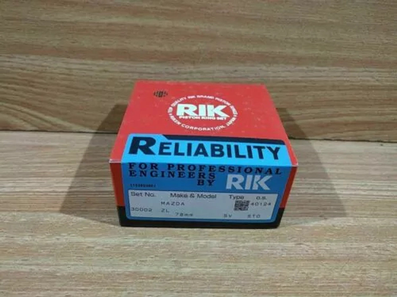 Piston Rings Set fits Mazda Familia 323 BJ ZL engine 78mm Bore STD 30002/STD View Front