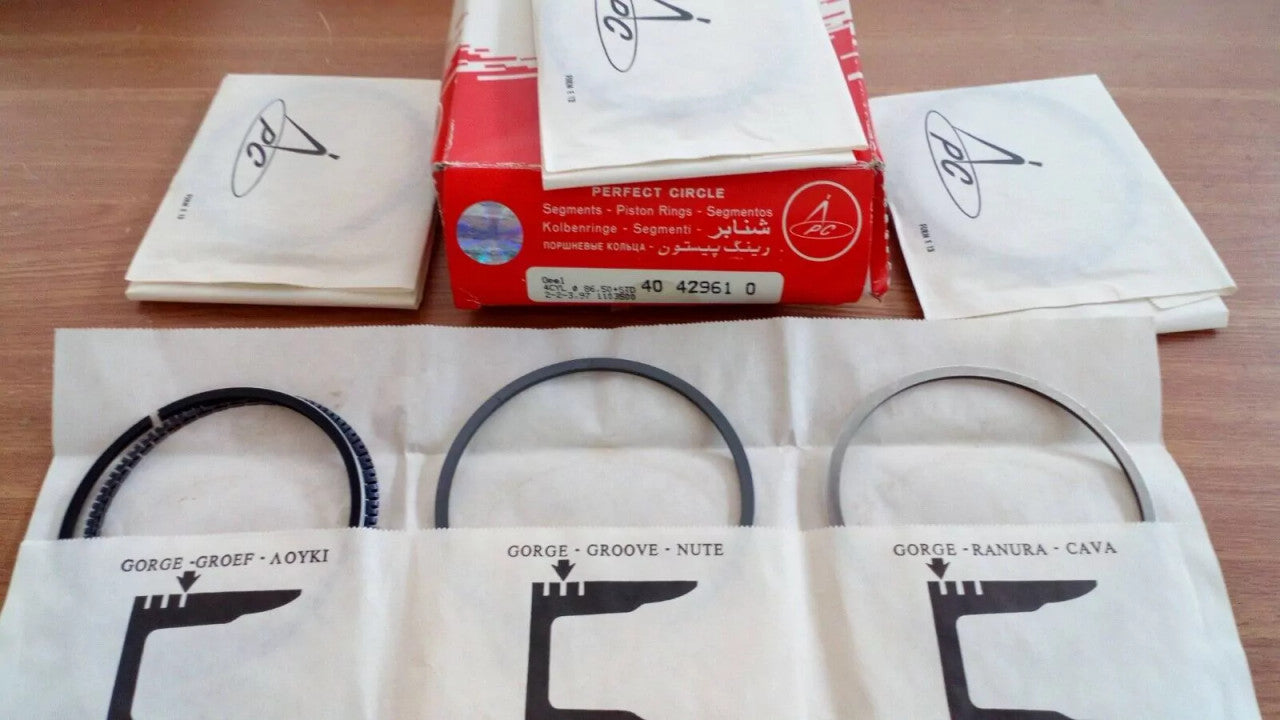 Piston Rings Set fits Opel Rekord Ascona Diesel 1988cc 86.50mm Bore STD 40429610 View Front