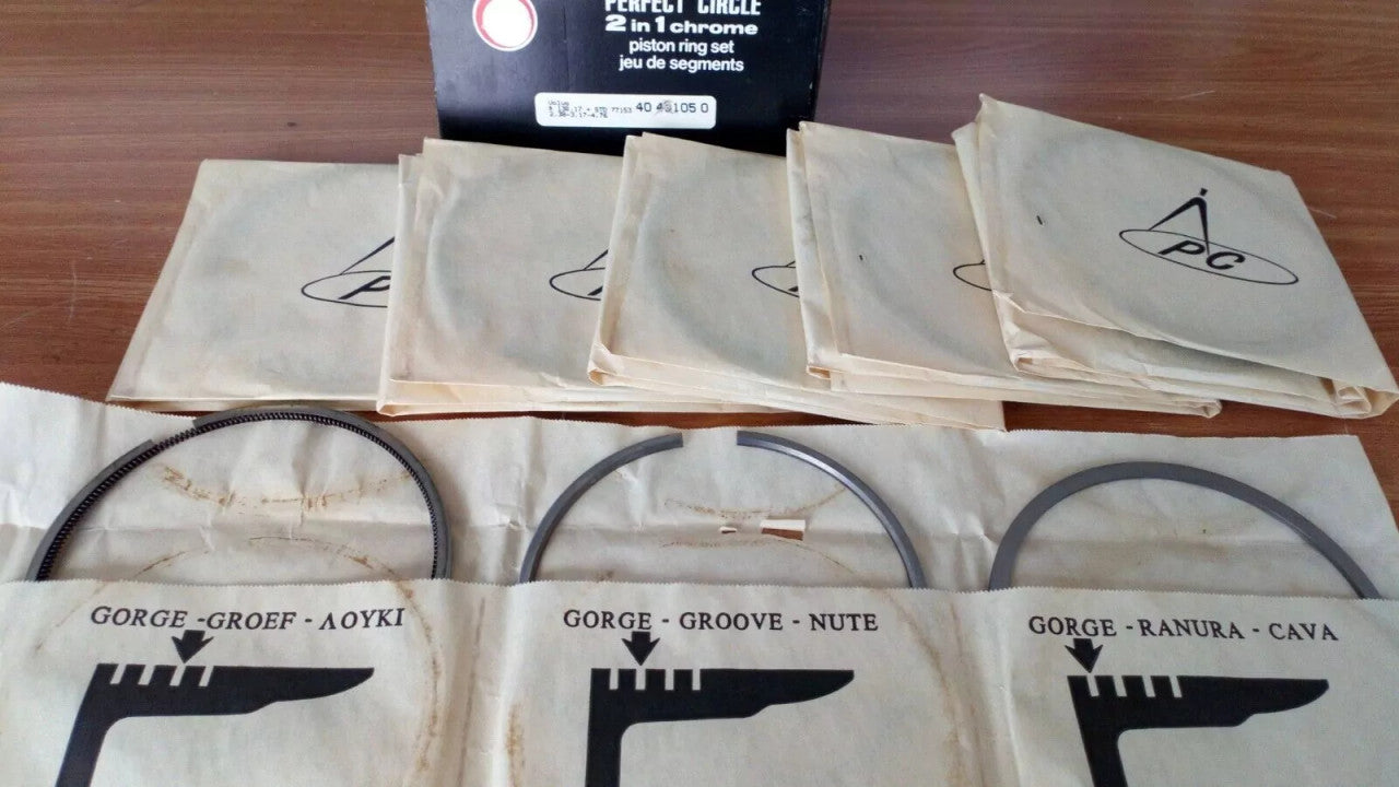 Piston Rings Set fits Volvo TD120 TD121 TD122 130.17mm Bore STD 40431050 View Front