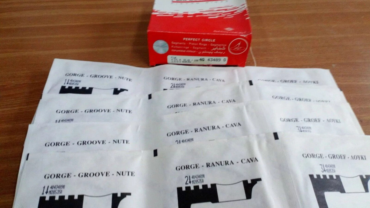 Piston Rings Set fits Fiat Lancia 1.7 1.9 Diesel 82.60mm Bore STD 40434890 View Front