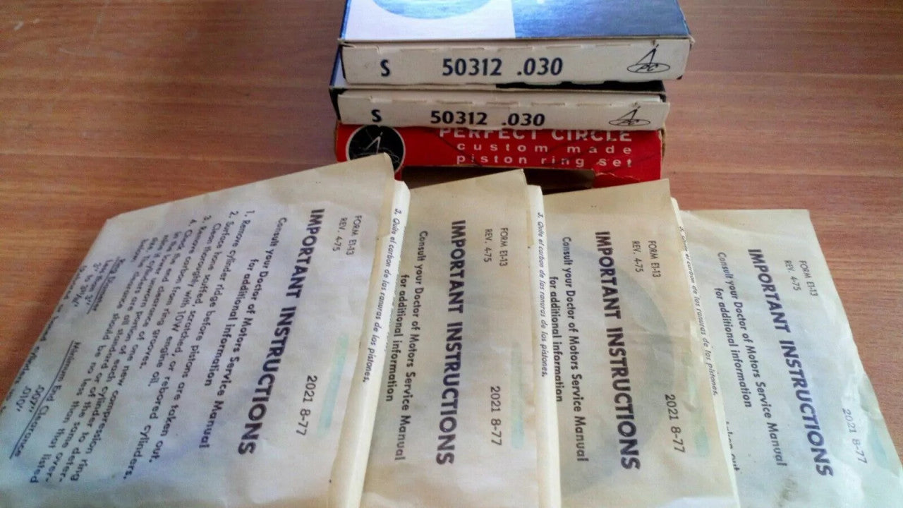 Piston Rings Set fits Ford 116E 122E 105E 109E engines +030 Oversize 50312/30 View Front