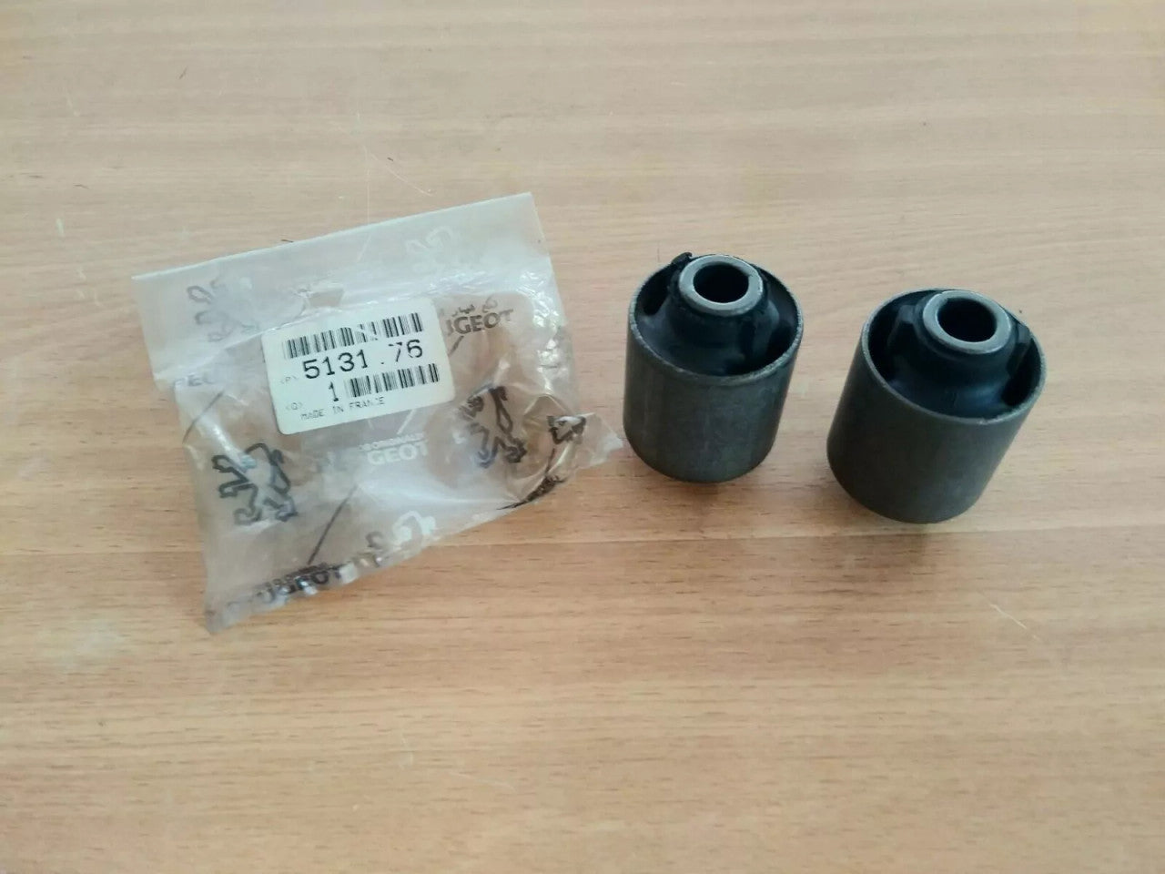 2x Rear Suspension Arm Front Bush fits Peugeot 605 607 513176 Genuine View Rear