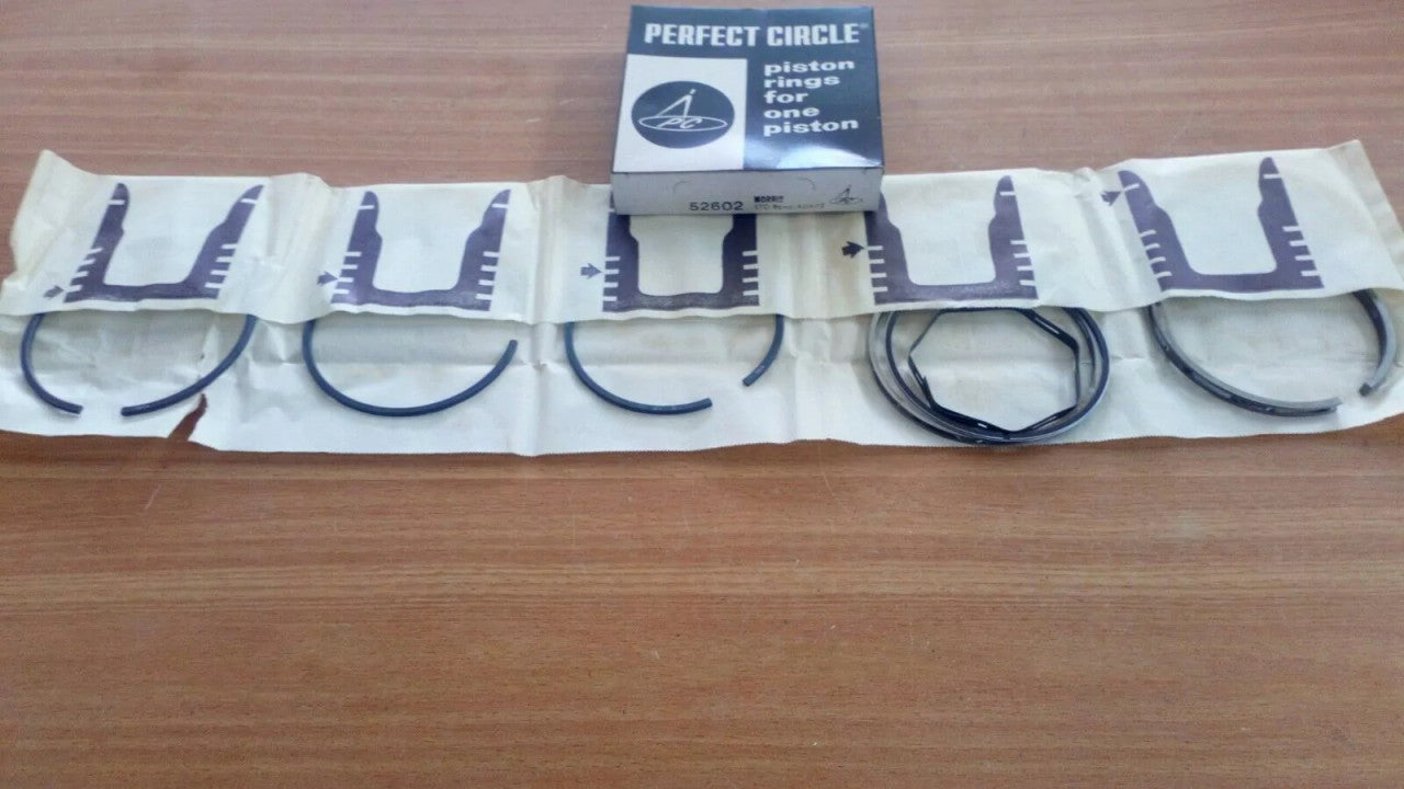Piston Rings Set fits Leyland Redline Laird Terrrier Nuffield Tractor 95mm STD 52602 View Front