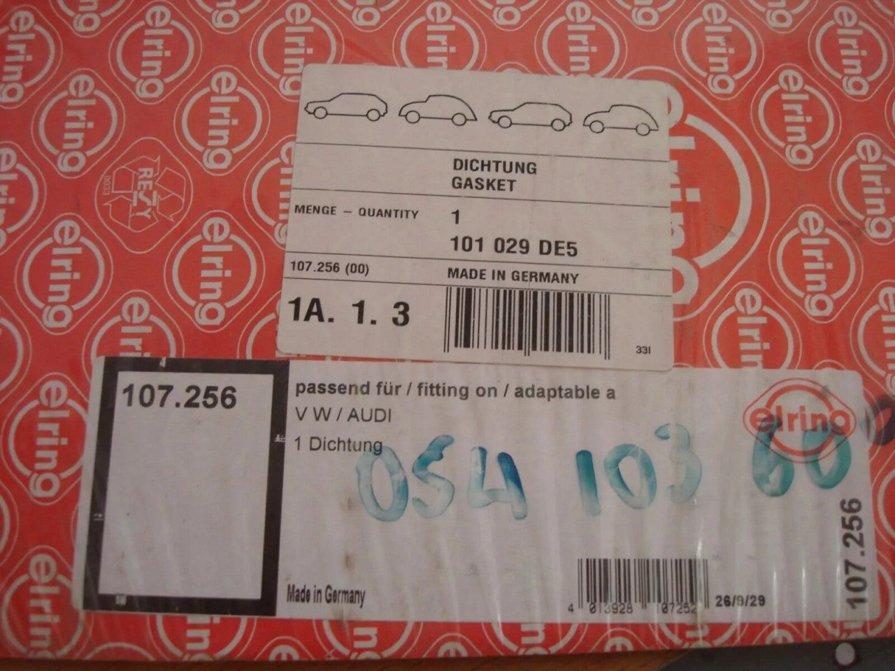 Oil Pan Gasket fits Audi VW 1B 1T 2B AAR AAT ABP AEL CN DE GV engines 54103609 View Rear