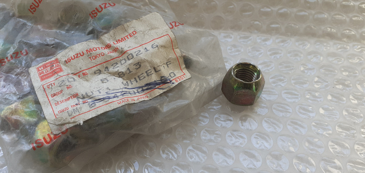 20x Wheel Lug Nut M12x1.50 fits Isuzu Chevrolet Opel 94200216 8942002160 Genuine View Front