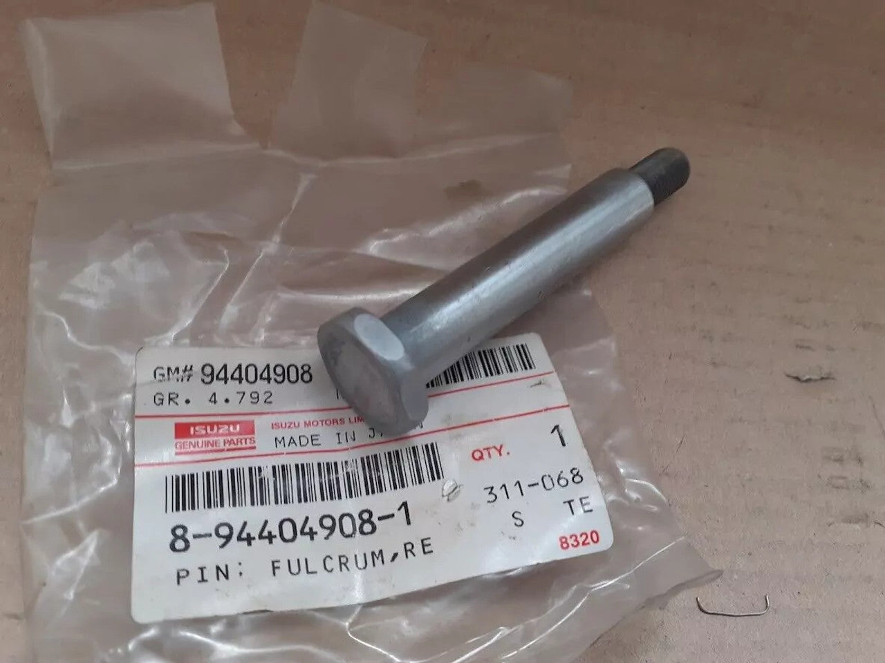 Parking Brake Fulcrum Pin fits Isuzu Pickup TF Chevrolet LUV 8944049081 Genuine View Front