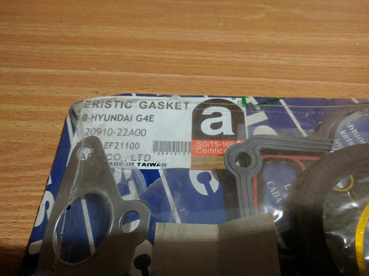 Full Set Gaskets kit fits Hyundai 1.3 1.5 G4E Engine 12v ONLY EF21100 View Rear