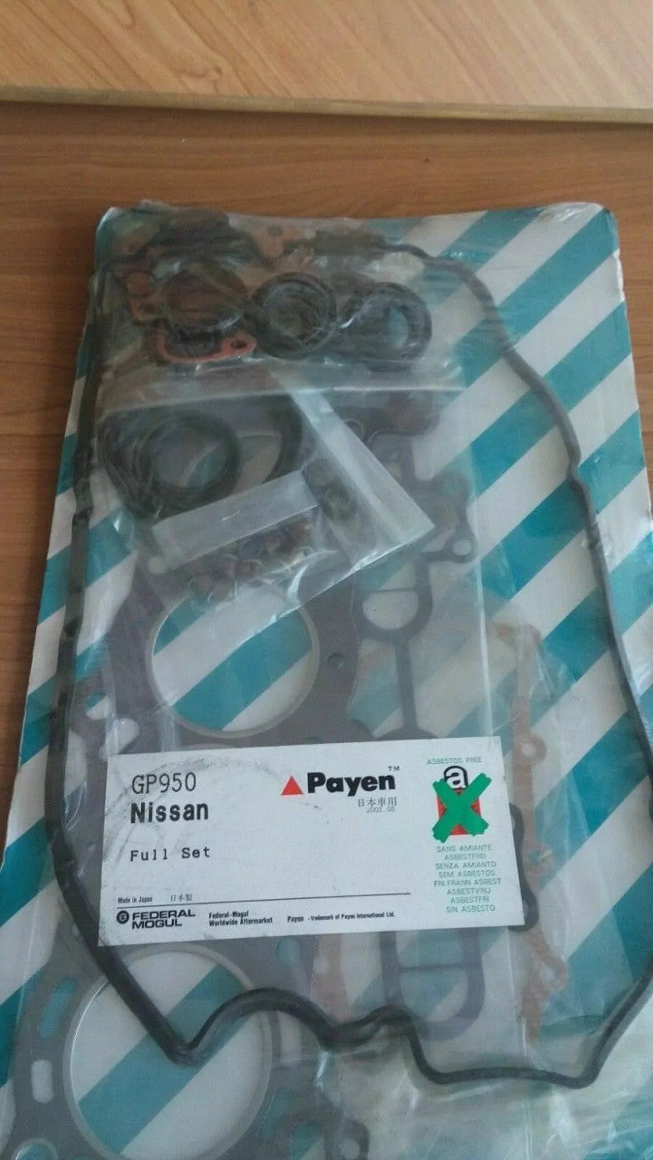 Full Set Gaskets kit fits Nissan Sunny Sentra Pulsar N14 GA14DS engine 1.4i 16v GP950 View Front