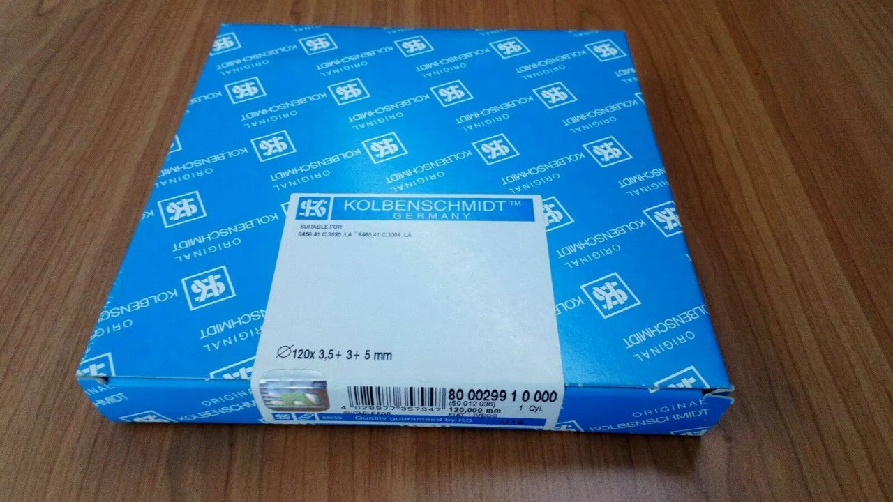 1 Cylinder Piston Rings fits Iveco Fiat 120mm STD 2991564 61316996 KS-800029910000 View Front