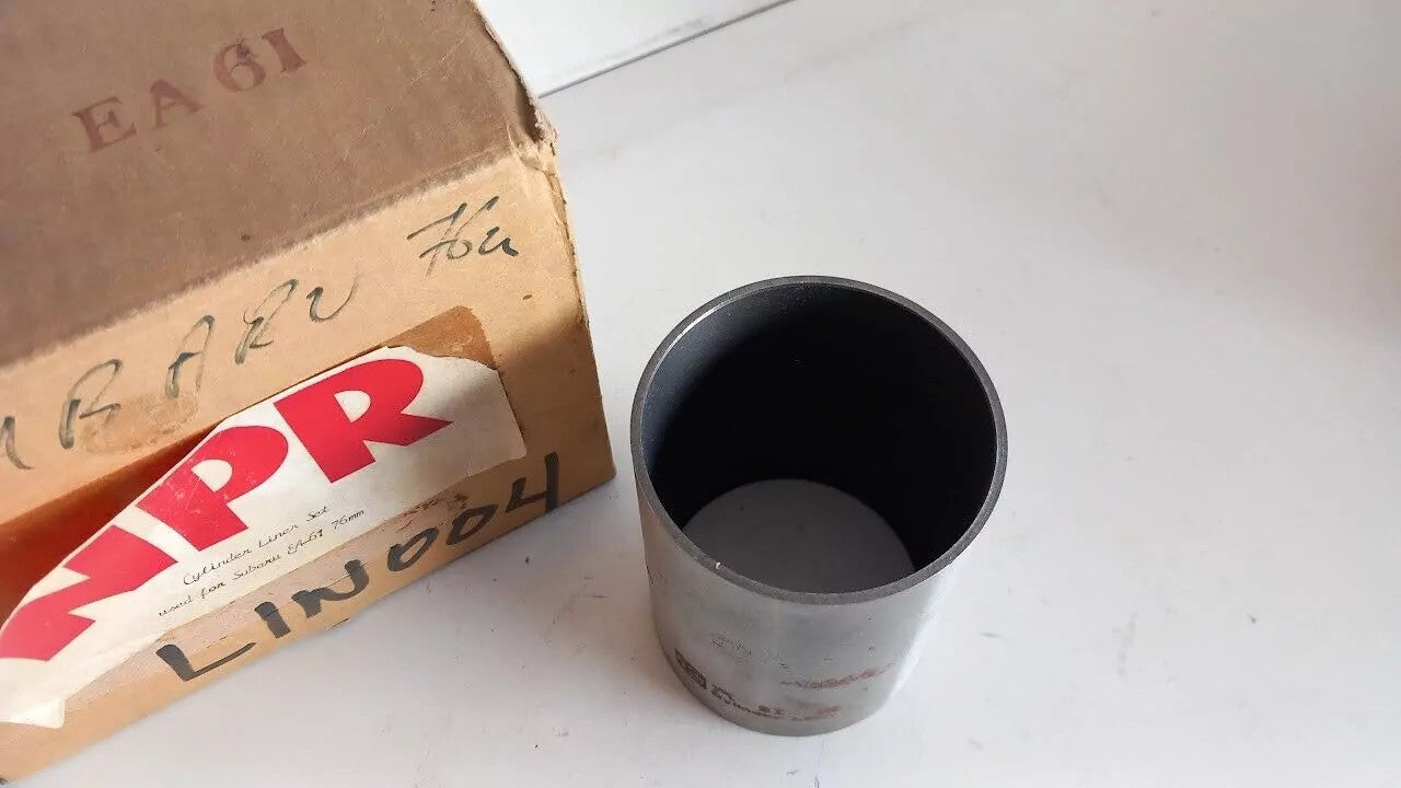 4x Block Piston Sleeve Liner fits Subaru EA61 engine 76mm Semi Finish LIN004 View Rear