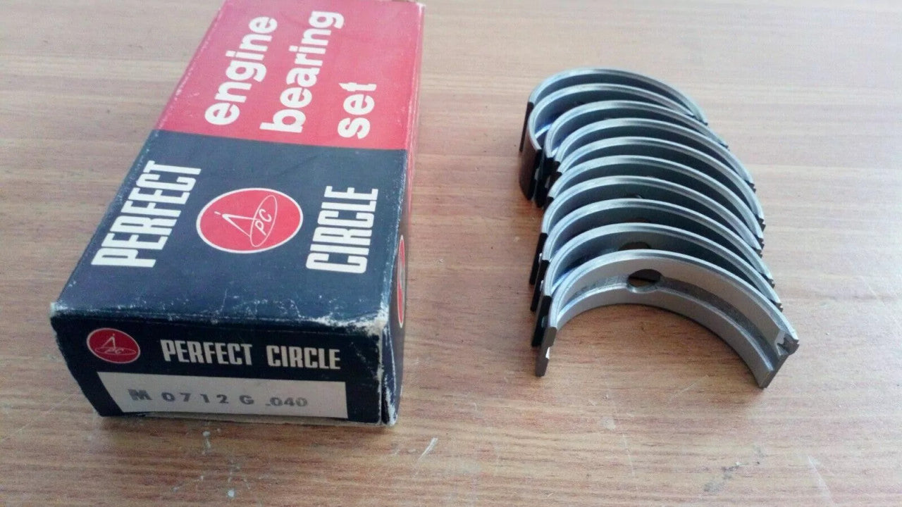 Main Bearings Crankshaft Set fits Saab 99 1968 on Oversize +040 M0712G/40 View Front