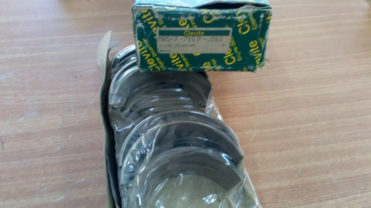 Main Bearings Crankshaft Set fits Leyland 600 680 +010 MBS/7-715P-010 View Front