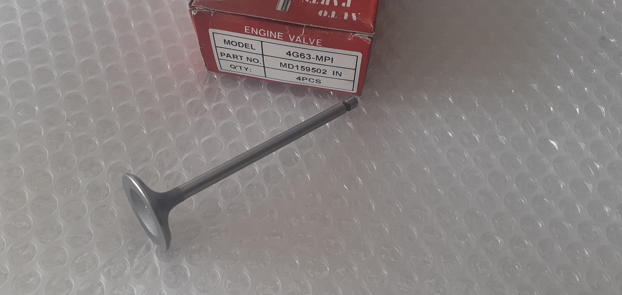 4x Intake Inlet Valve fits Mitsubishi 4G63 4G64 33x6x112.2 MD159502 View Front