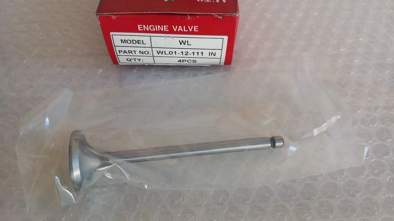 4x Intake Valves Inlet fits Mazda B2500 B2900 WL W9 engine WL01-12-111 View Front