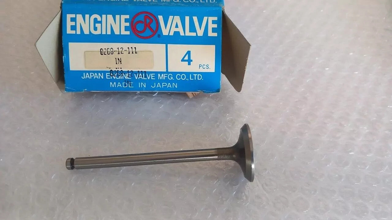 4x Intake Valves Inlet fits Mazda Familia 323 1200 BT55 BT65 TA TB Engines 0268-12-111 View Rear