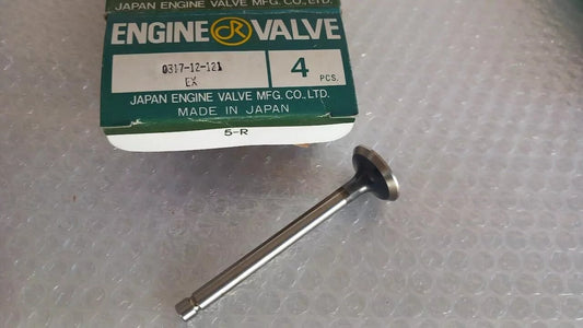 4x Exhaust Valve fits Mazda Familia 323 Presto SPC FA3 PC engine 0317-12-121 View Front