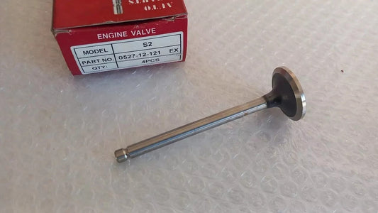 4x Exhaust Valve fits Mazda Perkins S2 XA ZB engines 0527-12-121 View Front