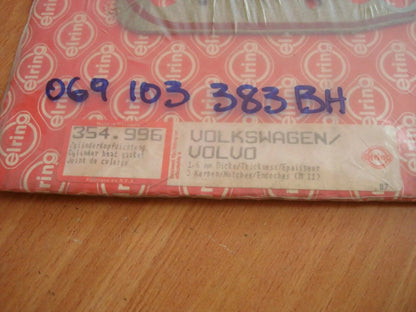 Cylinder Head Gasket fits Audi 100 5000 2.0 Diesel 1.6mm 3 Notch 069103383BH View Rear