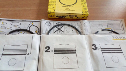 1 Cylinder Piston Rings fits BMW M20B20 Oversize +0.50mm 80.50mm Bore 08-131307-00 View Front
