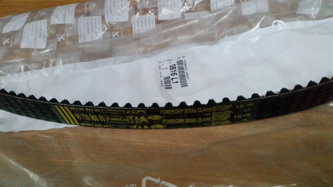 Timing Belt fits Peugeot 206 207 208 Citroen C3 DS3 0816L1 Genuine View Front