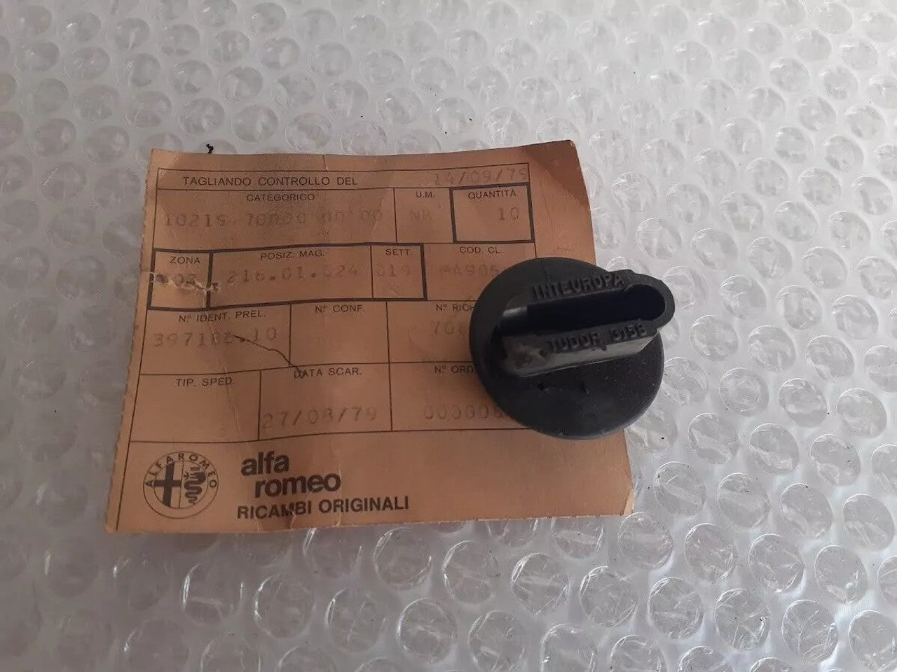 Wipers Washer Bag Plug fits Alfa Romeo 102197 Tudor 3158 Genuine View Front