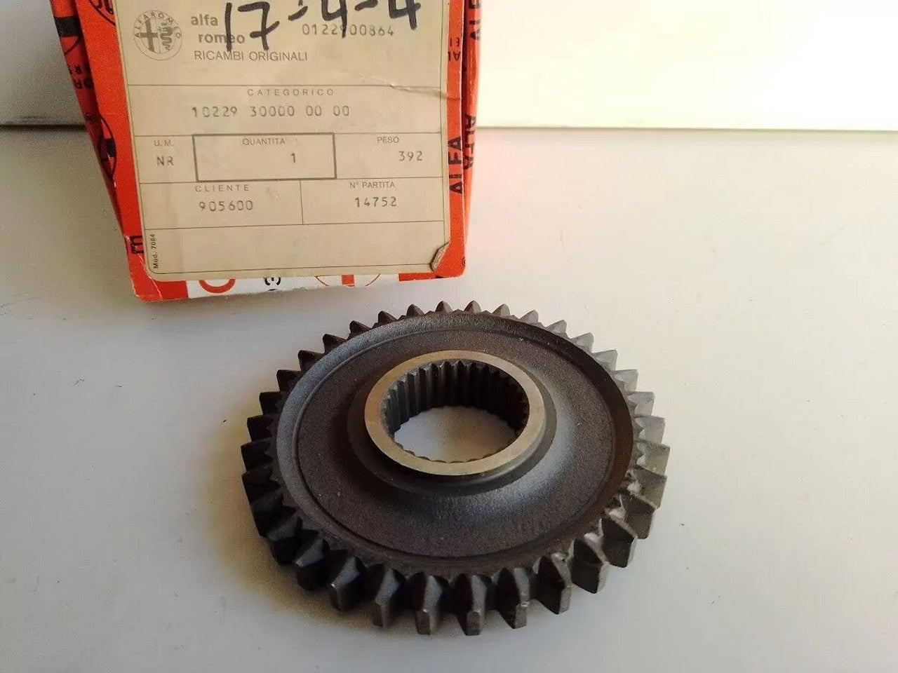 Transmission Gear fits Alfa Romeo Alfasud 102293 Genuine View Front
