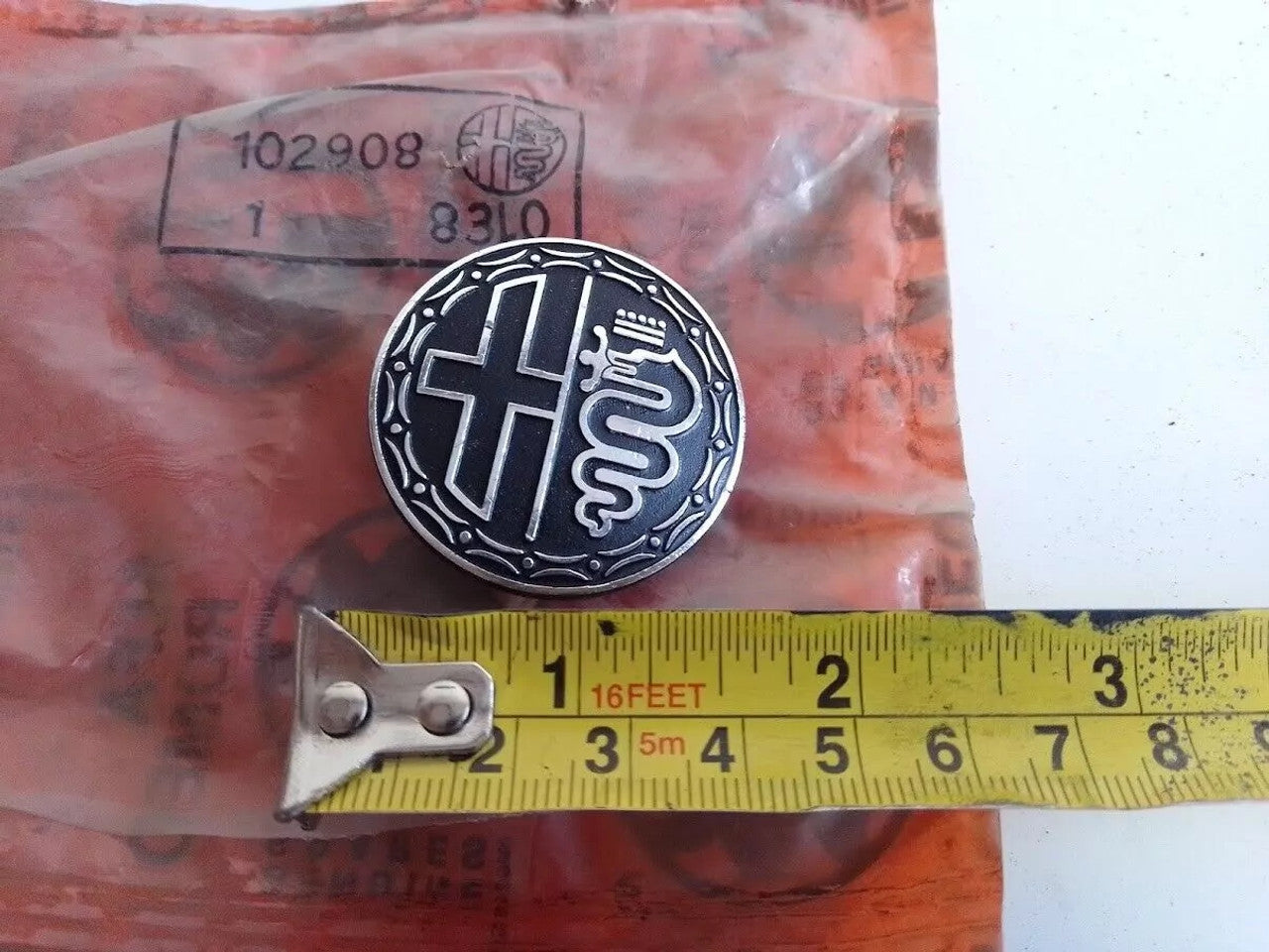 Wheel Center Cap Logo fits Alfa Romeo Alfasud 102908 Genuine View Front