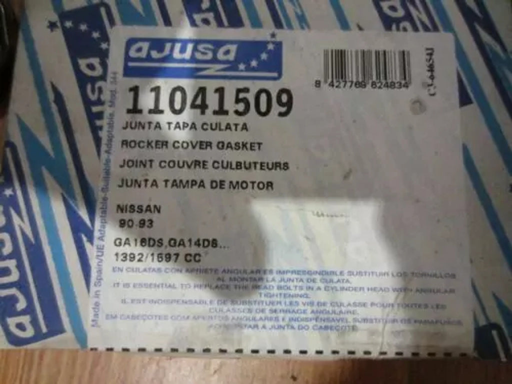 Gasket Rocker Cover fits Nissan Almera Pulsar N15 GA13DS GA14DE GA16DS 11041509 View Rear