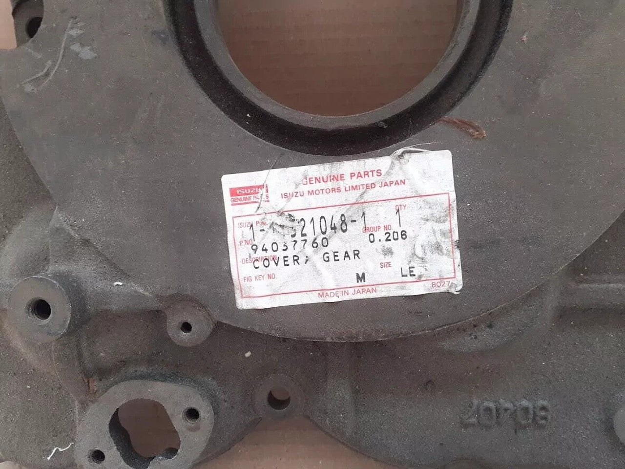 Timing Cover Case fits Isuzu Truck Bus Hitachi 6BD1 6BG1 Genuine 1113210481 View Rear