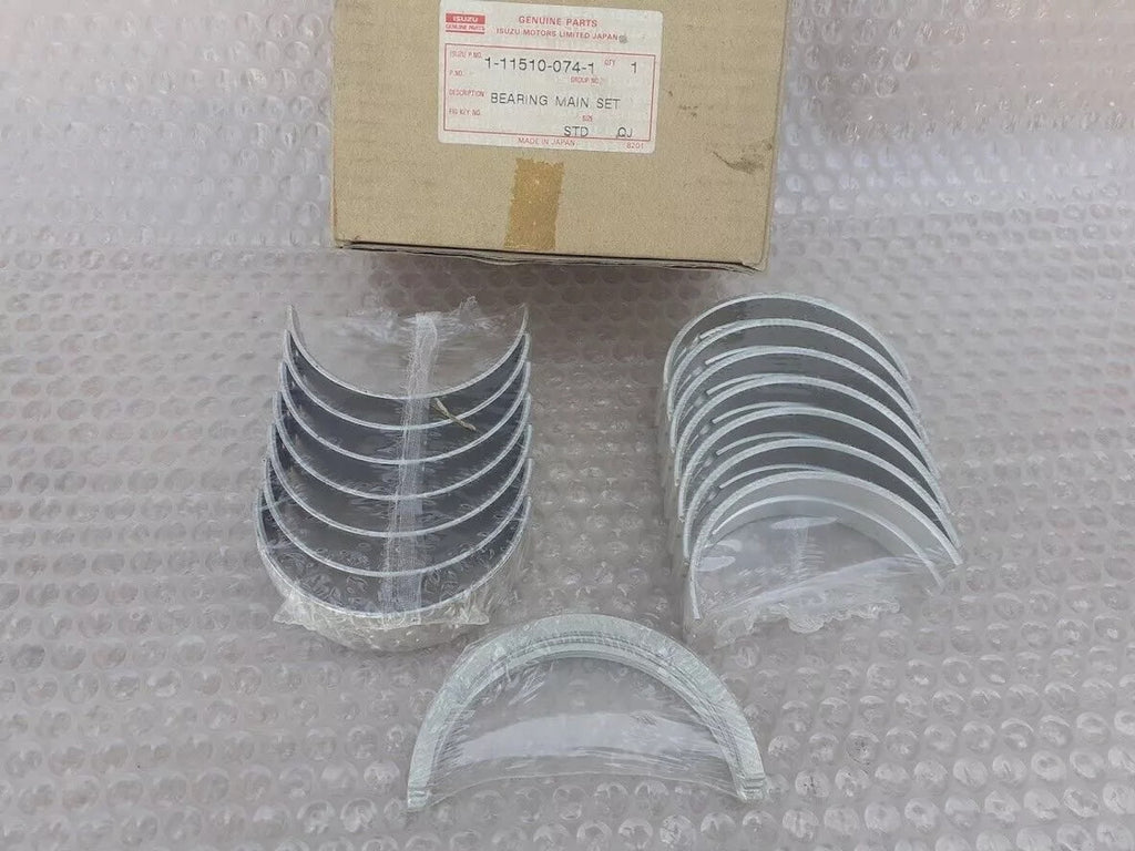 Main Bearings Set Crankshaft fits Isuzu Komatsu Hitachi 6BG1 6BD1 6BB1 STD 1115100741/STD View Rear