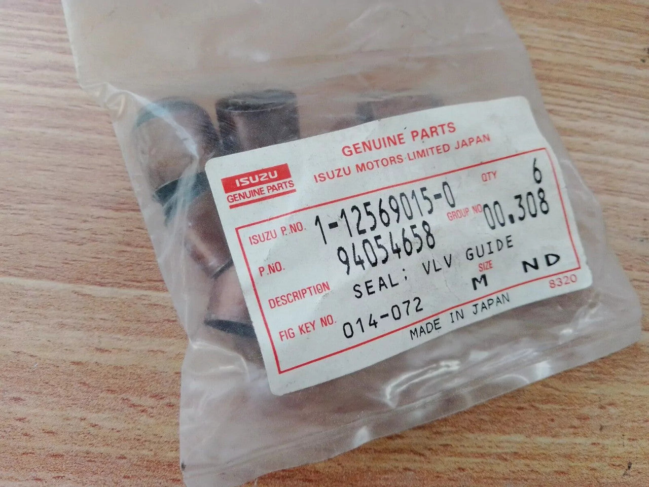 6x Valve Seal fits Isuzu Bus Truck JCB Hitachi 4BD1 6BD1 4BG1 6BG1 1125690150 View Front