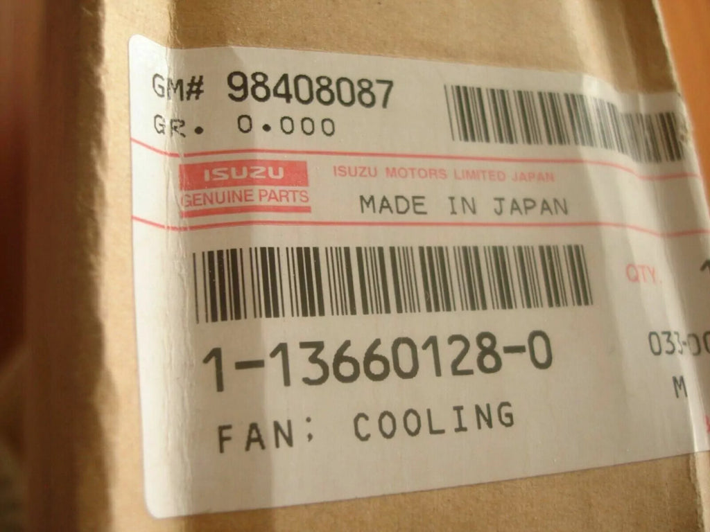 Engine Fan Radiator fits Isuzu LT Bus Truck Hitachi 6BG1 1136601280 Genuine View Rear