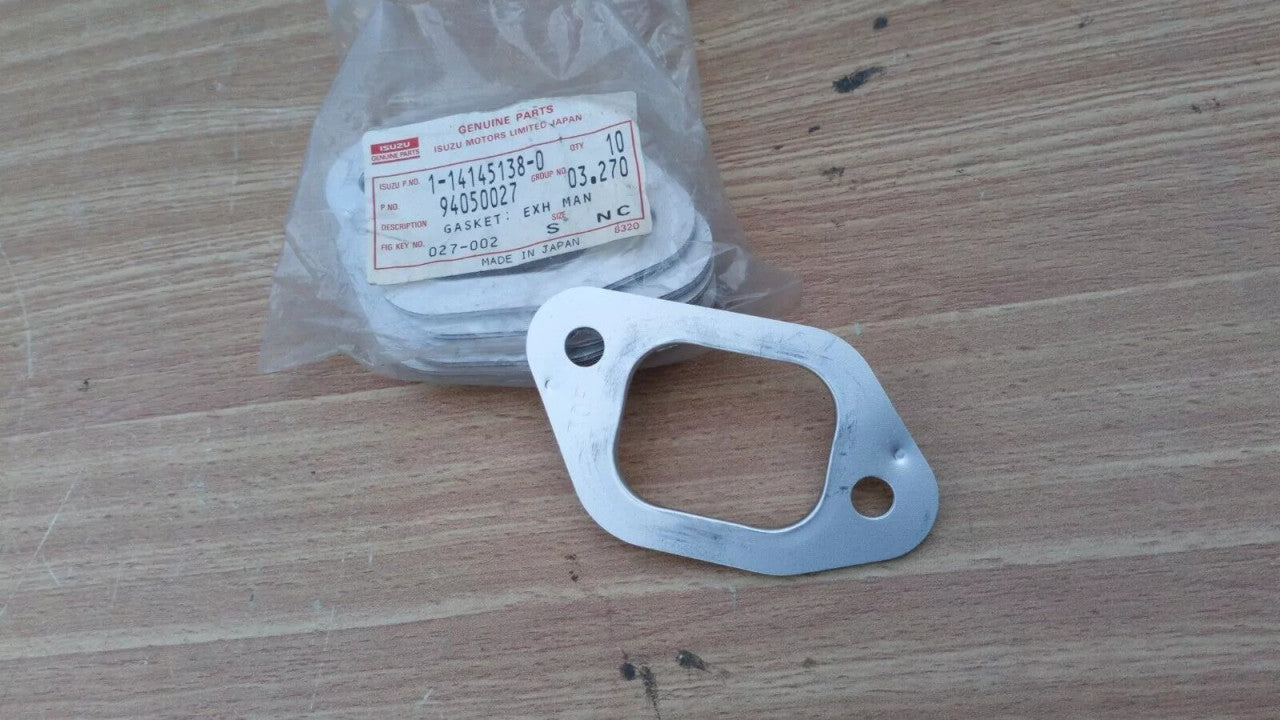 4x Exhaust Gaskets fits Isuzu FTR FRR ESR 6BB1 4BB1 4BD1 6BD1 6BF1 6BG1 JC336 1141451380 View Front