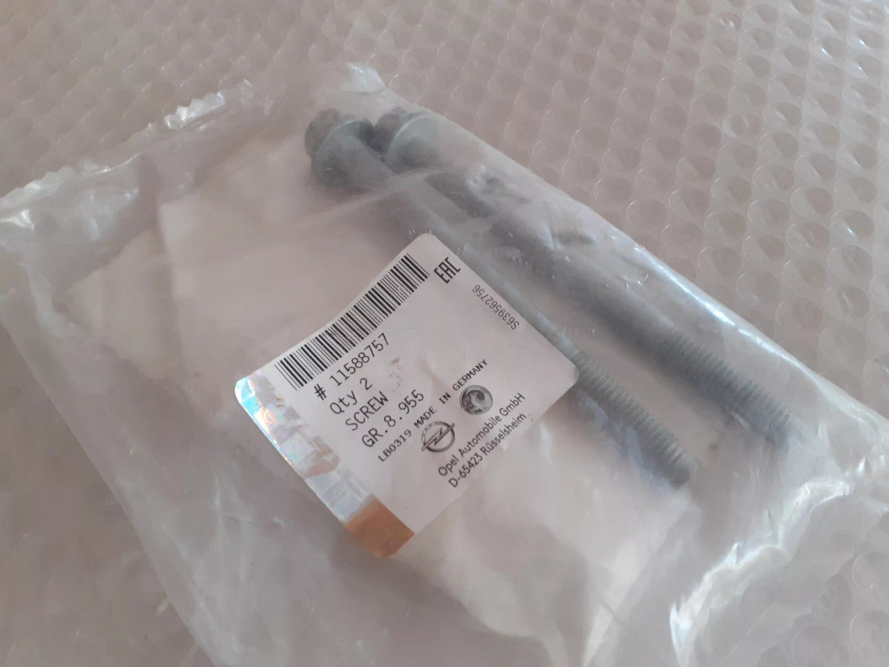 Screw M10x125 fits Opel Vauxhall Mokka Astra J Zafira C Insignia 11588757 View Front