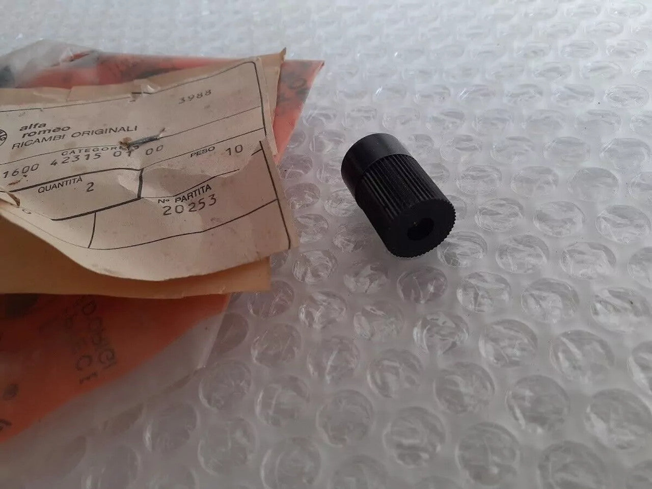 1x Parking Brake Lever Button fits Alfa Romeo Alfetta 116004231501 Genuine View Rear