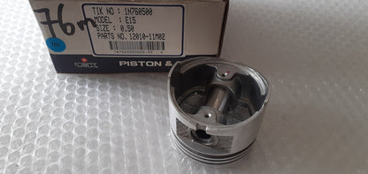 4x Piston fits Nissan E15S 76.50mm Bore Oversize 0.50 12010-11M02/50 View Rear