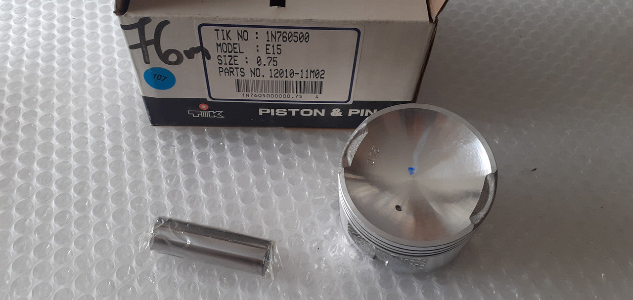 4x Piston fits Nissan E15S 76.75mm Bore Oversize 0.75 12010-11M02/75 View Front