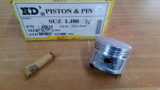 4x Pistons fits Suzuki Super Carry LJ80 62.75mm Bore Oversize 12111-78110 View Front