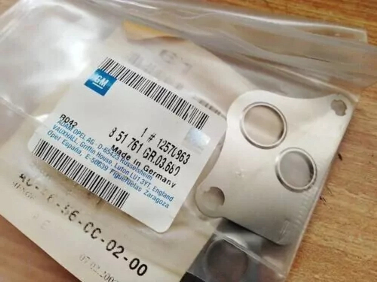 1x EGR Valve Gasket fits Opel Vauxhall 9197972 12570863 Genuine View Front