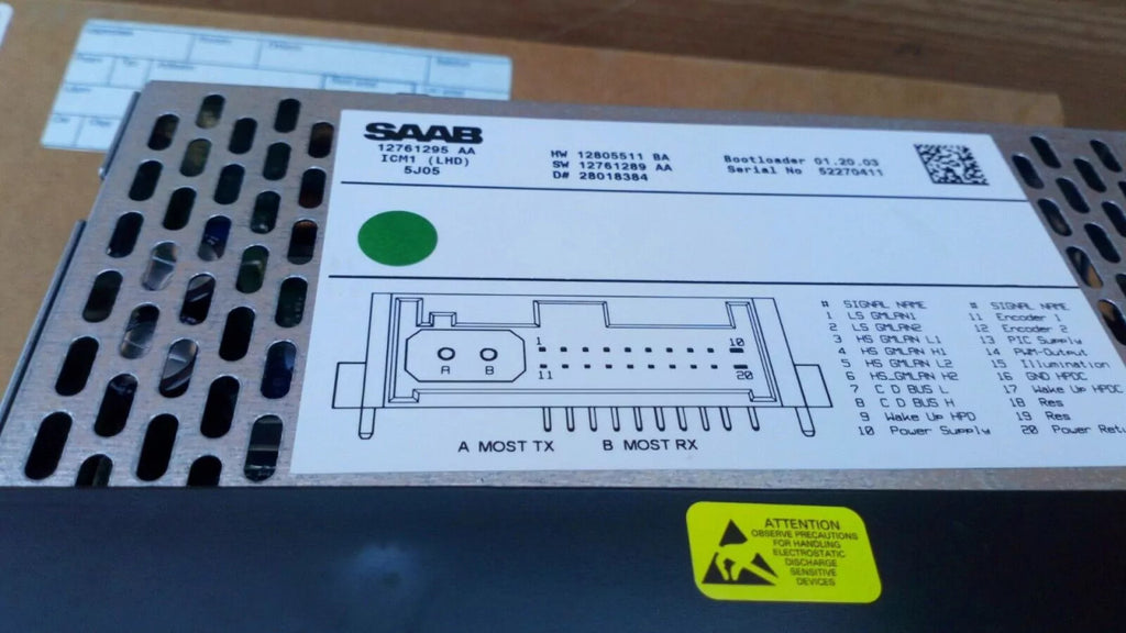 Control Panel LHD fits Saab 9-3 9440 12761295 Genuine View Right