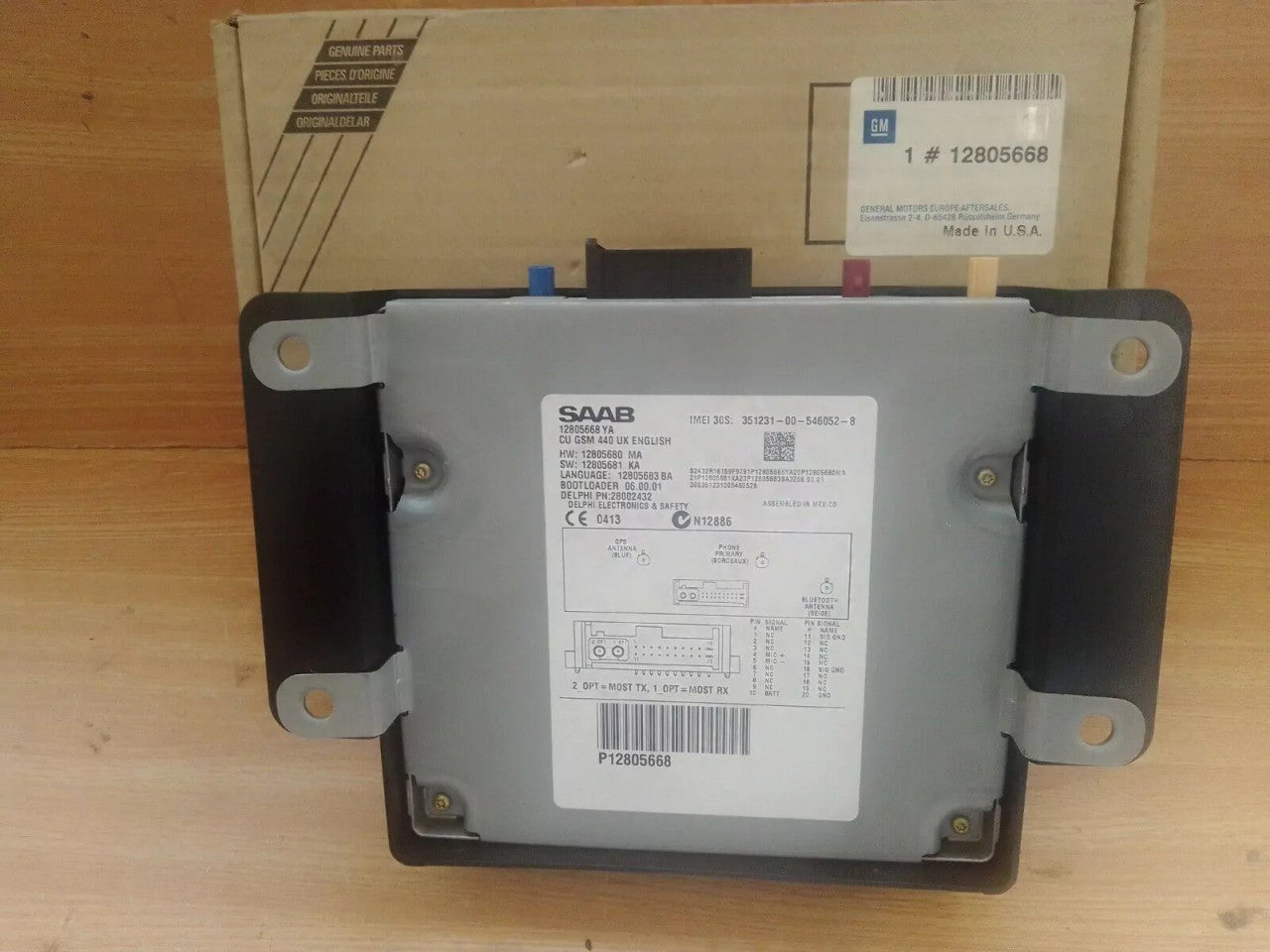 Electronic Unit fits Saab 9-3 9440 12805668 Genuine View Front