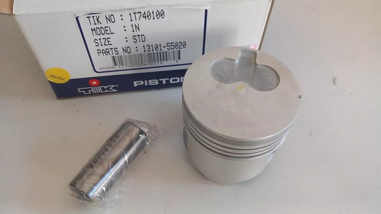 4x Piston fits Toyota 1N Diesel 74mm Bore STD 13101-55020 View Front