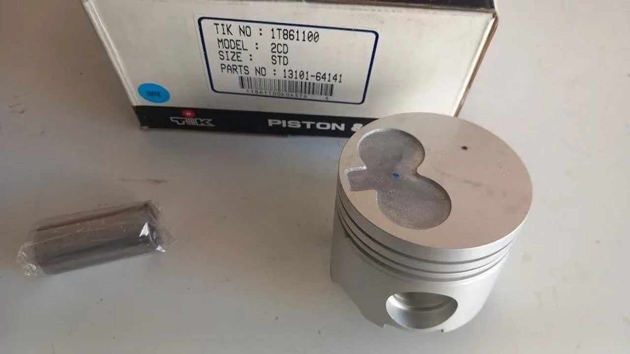 4x Piston fits Toyota Carina Corona 2C engine 86mm Bore STD 13101-64141 View Front