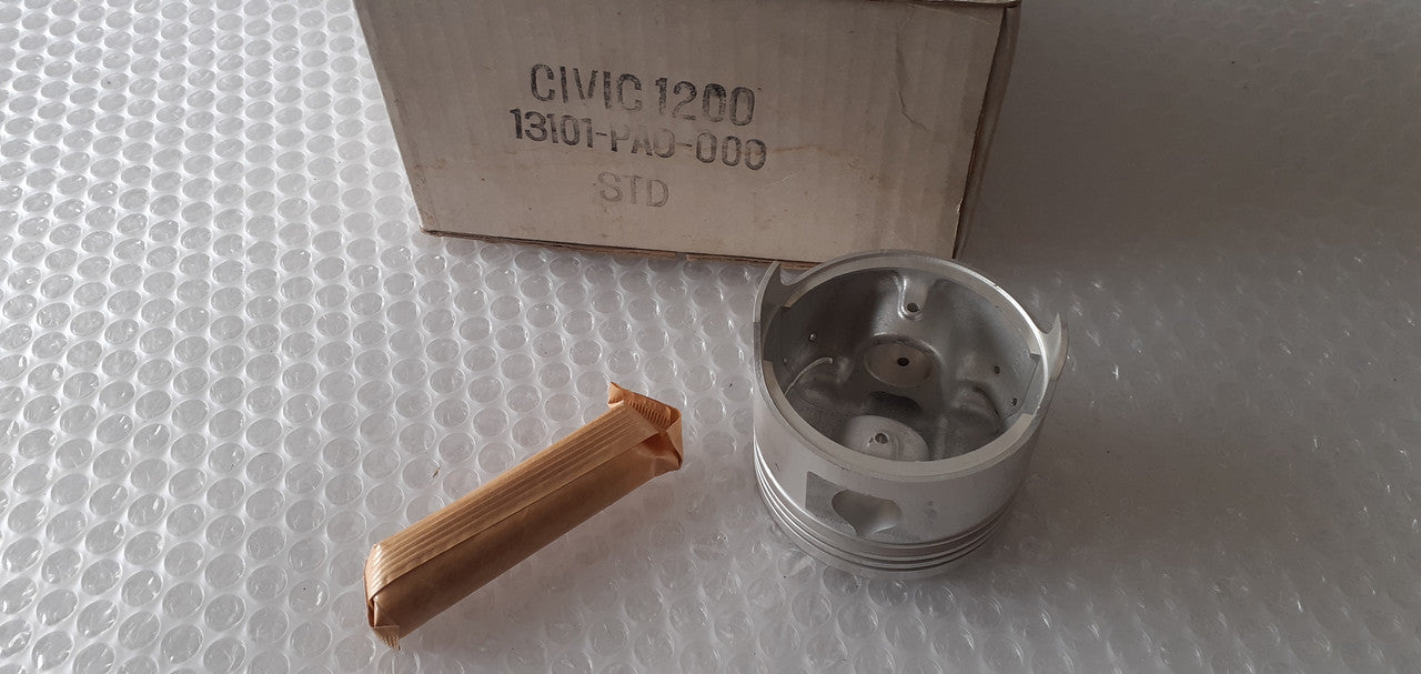 4x Piston fits Honda EJ 72mm Bore STD 13101-PA0-000 View Rear